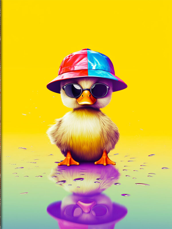 Quacks of Reflection: Colorful Thoughts and Serene Moments