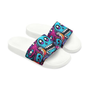 Skulls Collage Women's PU Slide Sandals