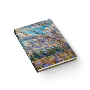 Violet Vistas: Chronicles in a Field of Purple Blooms - Hardcover Ruled Line Journal