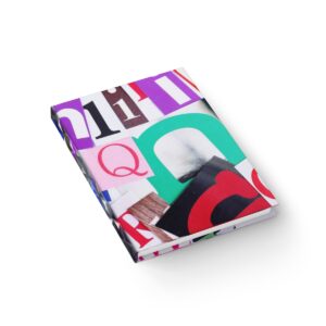Madcap Manuscript: A Collage of Chromatic Characters - Hardcover Ruled Line Journal