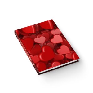 Sweetheart Diaries: Candy 3D Hearts - Hardcover Ruled Line Journal