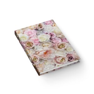 Whispers of Elegance: A Journey Through Rose Gardens - Hardcover Ruled Line Journal