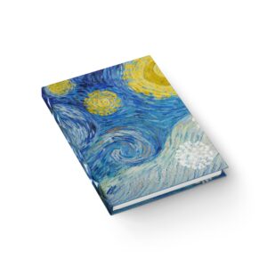Under the Starry Sky: Musings and Dreams Inspired by Van Gogh - Hardcover Ruled Line Journal