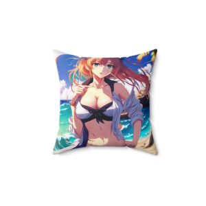 Otaku Dreams: Anime Haven Square Pillow (3 of 11) - Spun Polyester Square Pillow