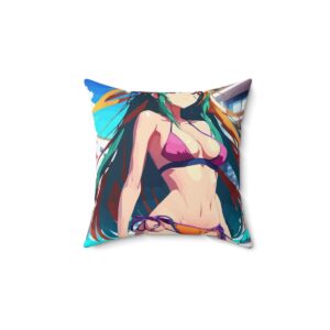 Otaku Dreams: Anime Haven Square Pillow (5 of 11) - Spun Polyester Square Pillow
