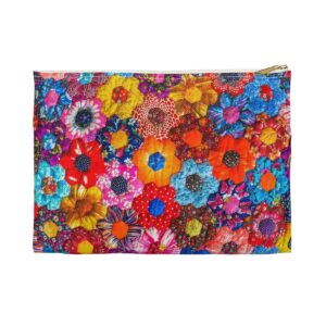 Patchwork Flowers Accessory Pouch