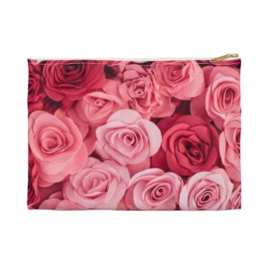 Pink Roses Accessory Pouch