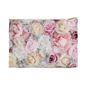 Light Colored Roses Accessory Pouch