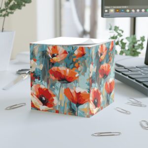 Flower Painting Note Cube
