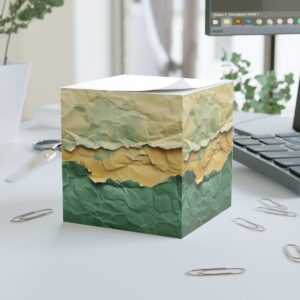 Avocado Paper Note Cube