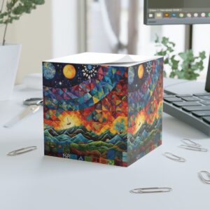 Landscape Patches Note Cube