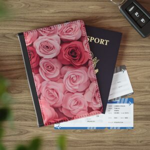 Pink Roses Passport Cover