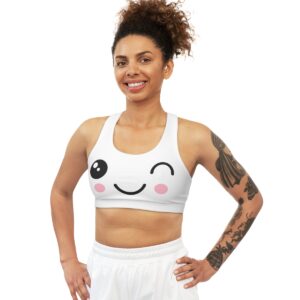 Kawaii Sweat, Smile, Repeat - Seamless Sports Bra