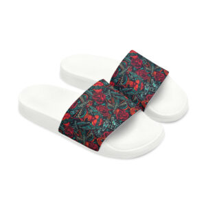 Tattoo-Inspired Roses Women's PU Slide Sandals