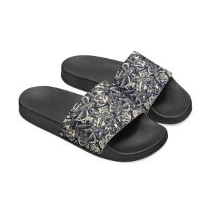Tattoo-Inspired Greys Men's PU Slide Sandals