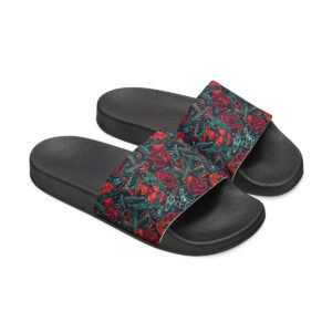 Tattoo-Inspired Roses Men's PU Slide Sandals