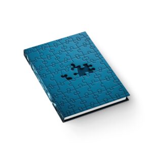 Almost Complete: The Blue Puzzle Journey - Hardcover Ruled Line Journal