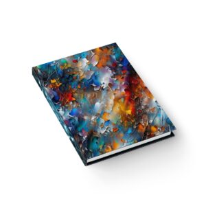 Chromatic Visions: An Abstract Oil Odyssey - Hardcover Ruled Line Journal