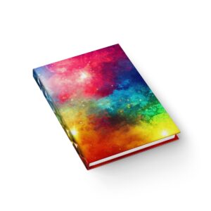 Chromatic Whispers: A Journey Through Rainbow Smoke - Hardcover Ruled Line Journal