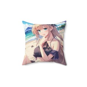 Otaku Dreams: Anime Haven Square Pillow (4 of 11) - Spun Polyester Square Pillow