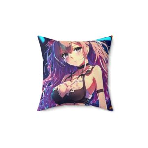Otaku Dreams: Anime Haven Square Pillow (1 of 11) - Spun Polyester Square Pillow