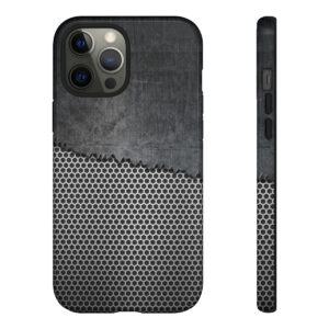 Armored Breakthrough: Metal Shield Aesthetic Phone Case - Tough Cases