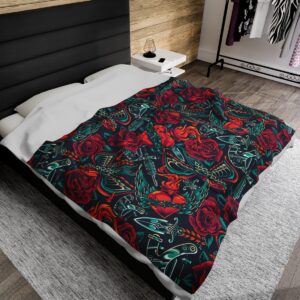 Hardy Tattoo - Velveteen Plush Blanket