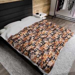 Doggies - Velveteen Plush Blanket