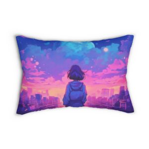 Otaku Dream: Anime Essence Lumbar Pillow (5 of 6) - Spun Polyester Lumbar Pillow