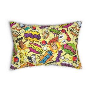 Comic Expressions Lumbar Pillow