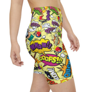 Dynamic, Colorful, Explosive Women's Workout Shorts