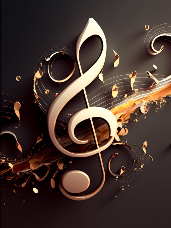 Melodic Manifestations: 222 Harmonic Affirmations Encased in a Golden Treble Clef Elegance